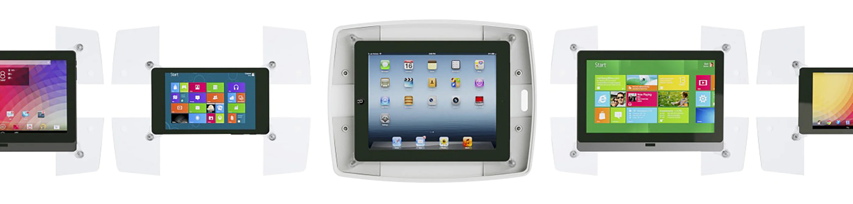 Armodilo Tablet and iPad encloures lined up