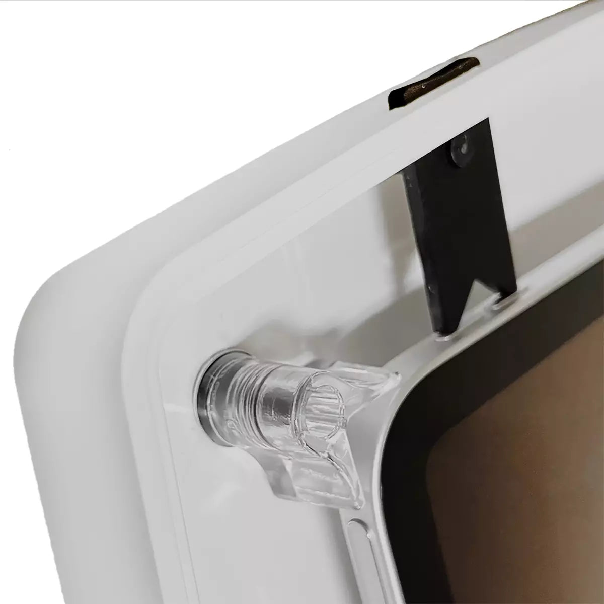 Hardware of the Armodilo volume toggle for Tablet and iPad enclosures