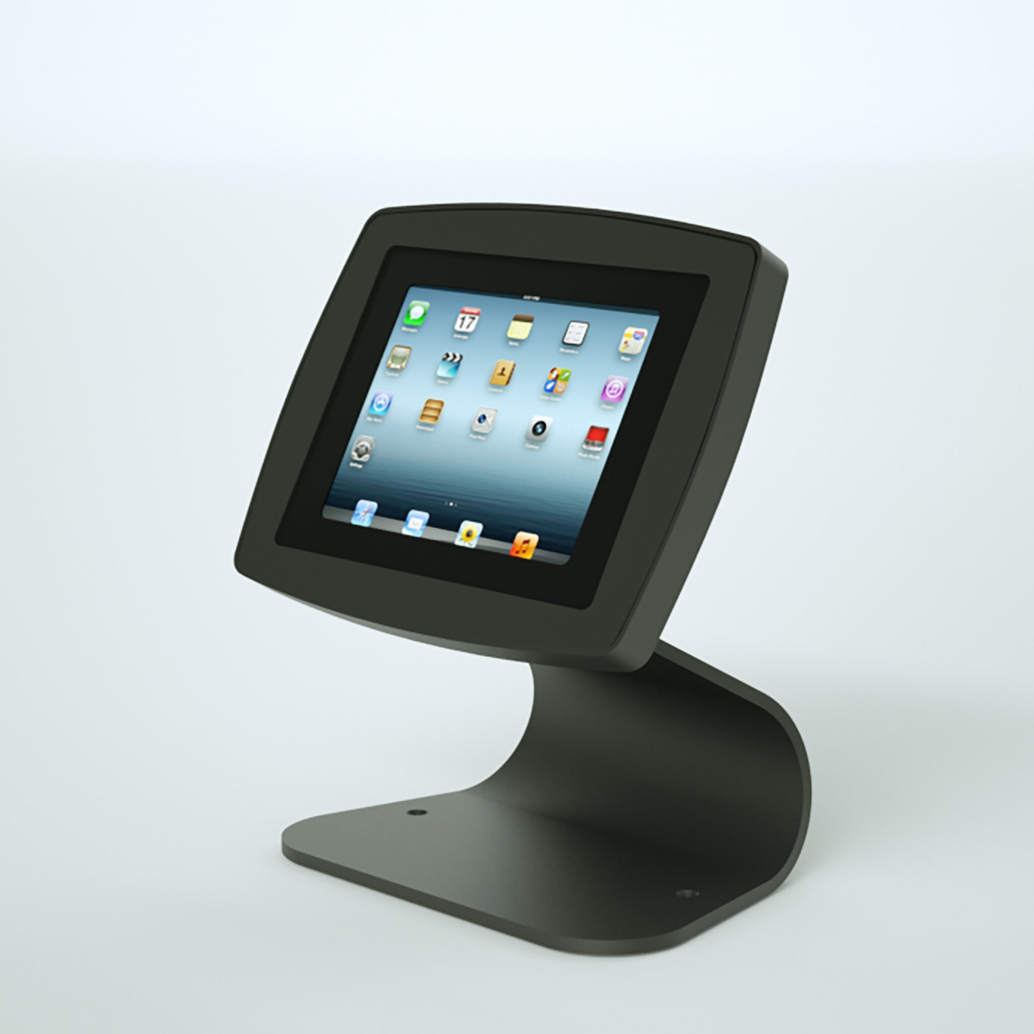 Grey Curve iPad and Tablet Desktop stand.