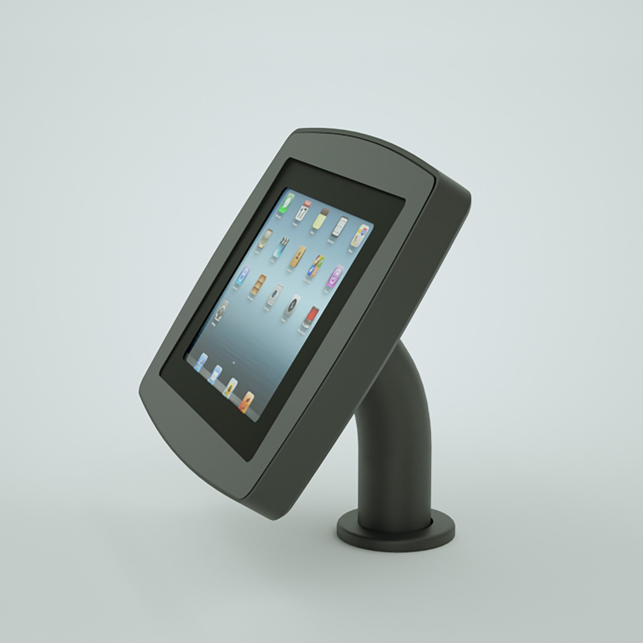Armodilo Surface Mounted iPad & Tablet Enclosure in grey