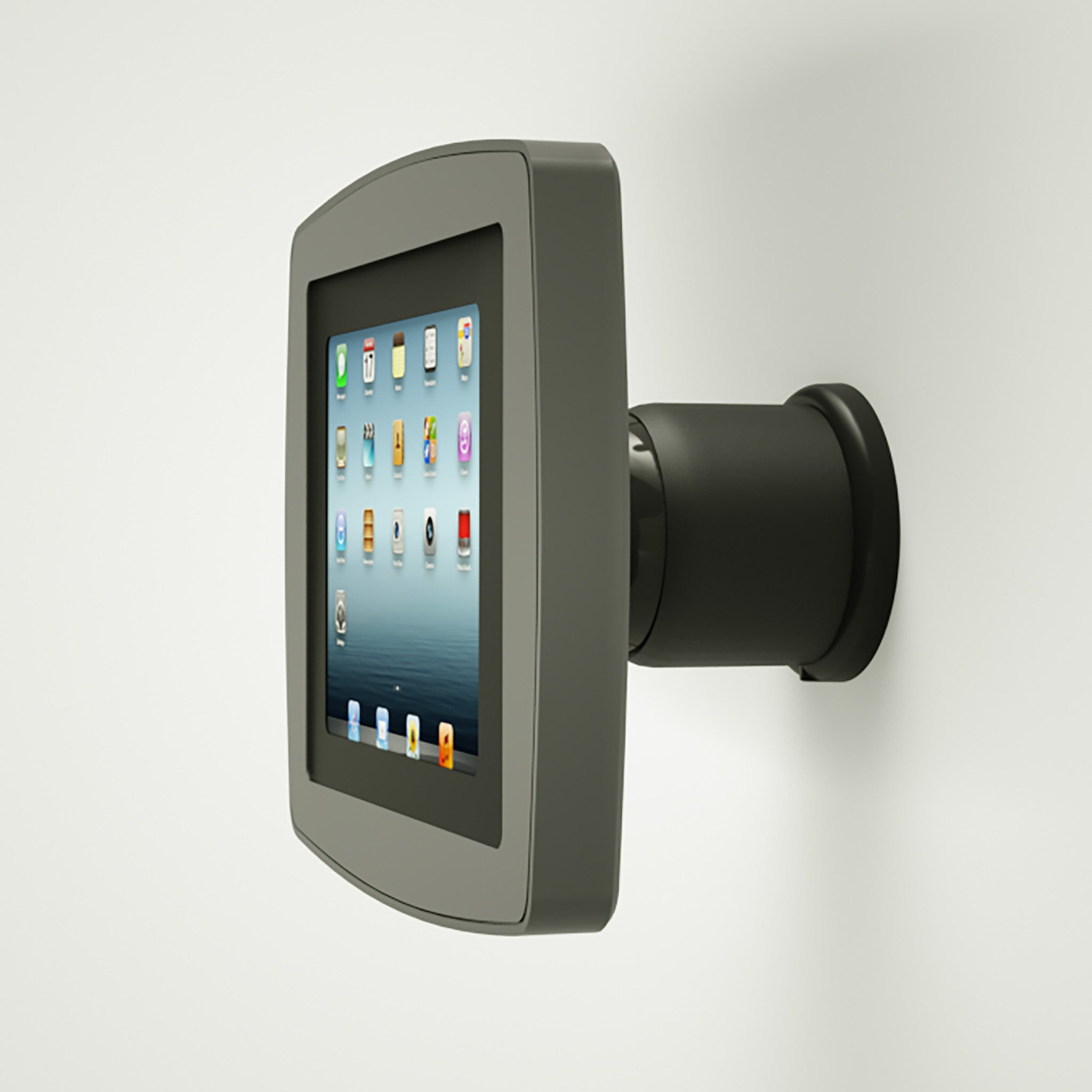 Armodilo Tilt Wall Mounted iPad & Tablet Enclosure in grey