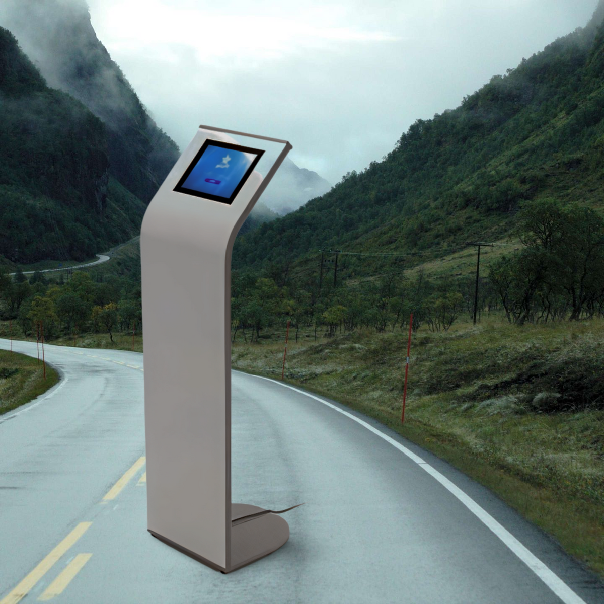 Floor Freestanding iPad & Tablet Kiosk | Secure & Stylish