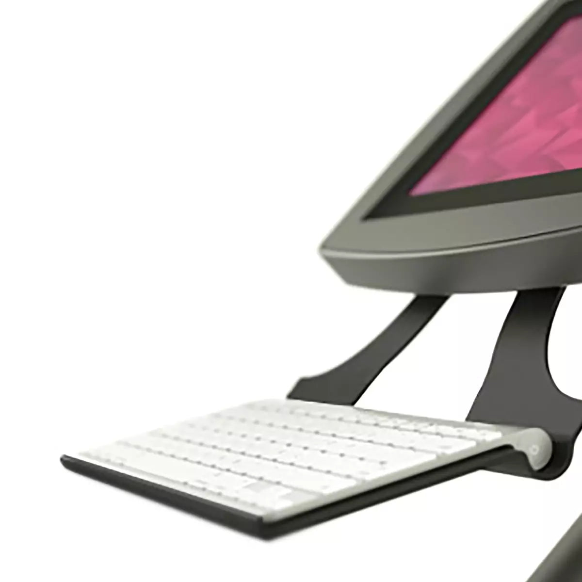 Keyboard Tray made of aluminum hardware adaptable for any portable keyboard.