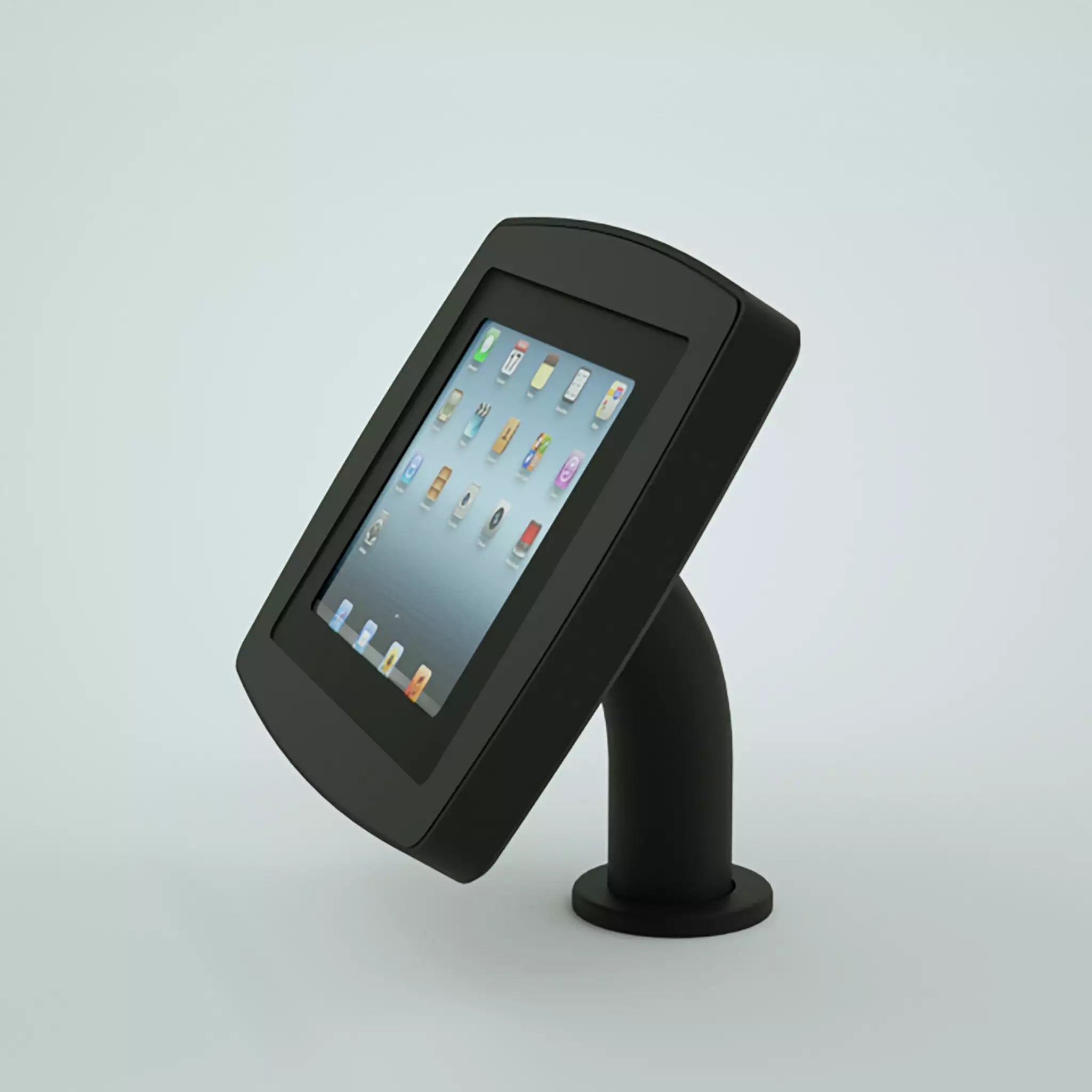 Armodilo Surface Mounted iPad & Tablet Enclosure in black
