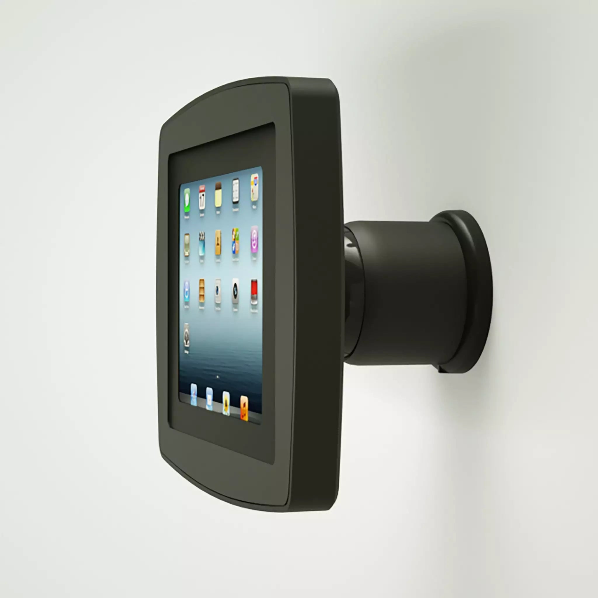 Armodilo Tilt Wall Mounted iPad & Tablet Enclosure in black