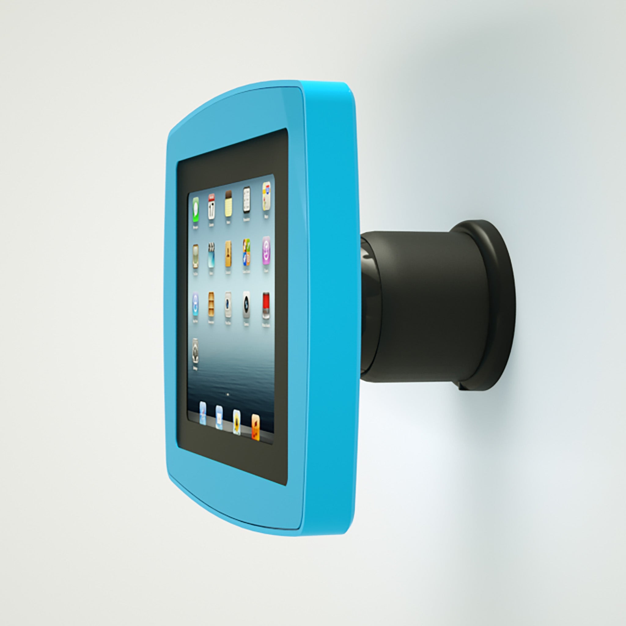 Armodilo Tilt Wall Mounted iPad & Tablet Enclosure in blue